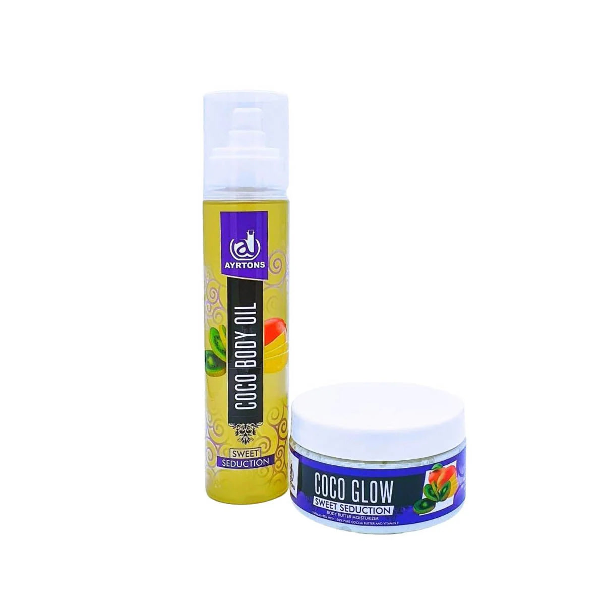 AYRTONS Coco Body Oil and Coco Glow Body Butter Bundle - Sweet Seduction